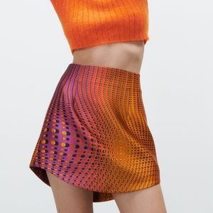 Zara high waist mini skirt